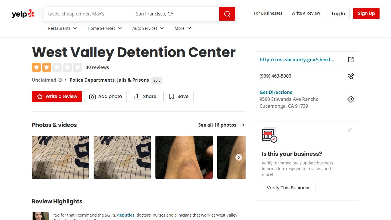 West Valley Detention Center - Rancho Cucamonga, CA